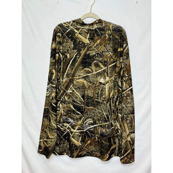 Drake Men’s 3XL Green Camo Long Sleeve Layering Hunting Shirt Pullover Waterfowl - Picture 2 of 7